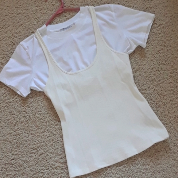 Alexander Wang Tops - ALEXANDER WANG..NWOT..BI-LAYERED TOP